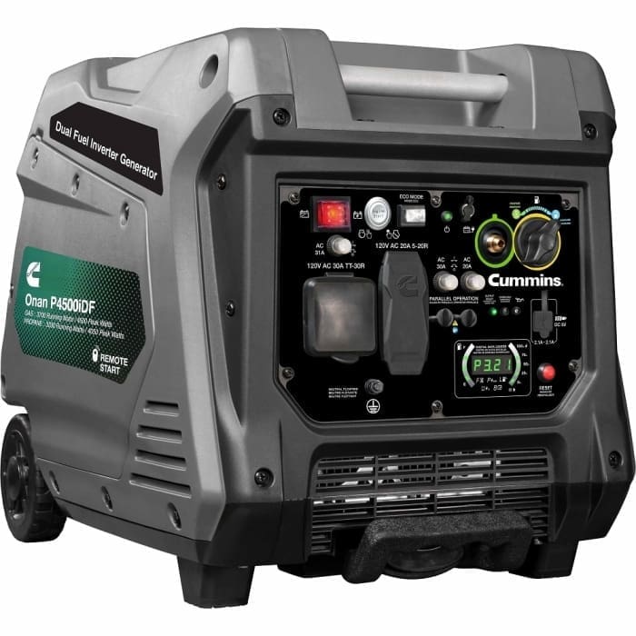 Cummins Onan P4500Idf Inverter Portable Generator Dual Fuel 120V A074Z437 Old Number